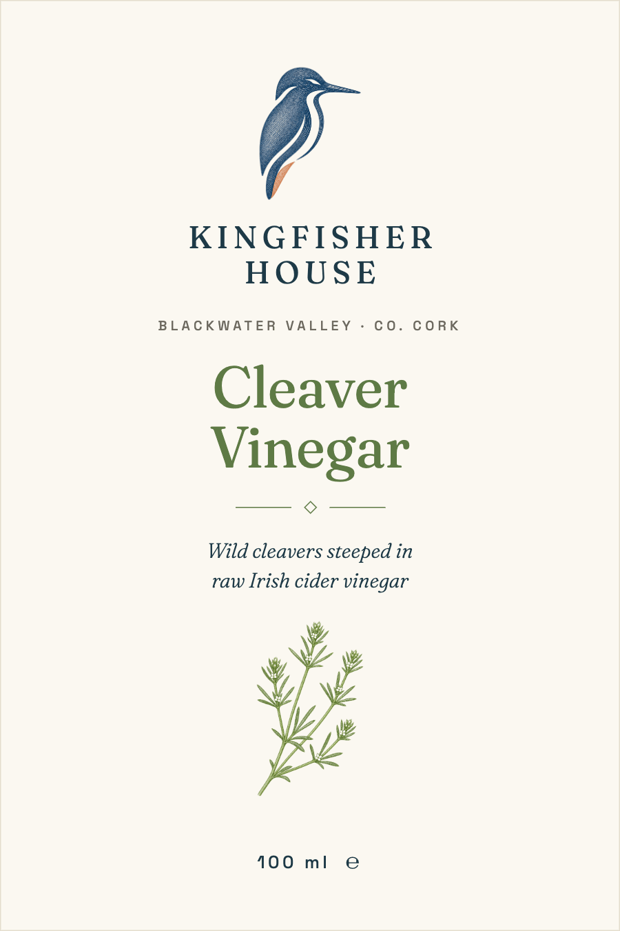 Cleaver Vinegar front label